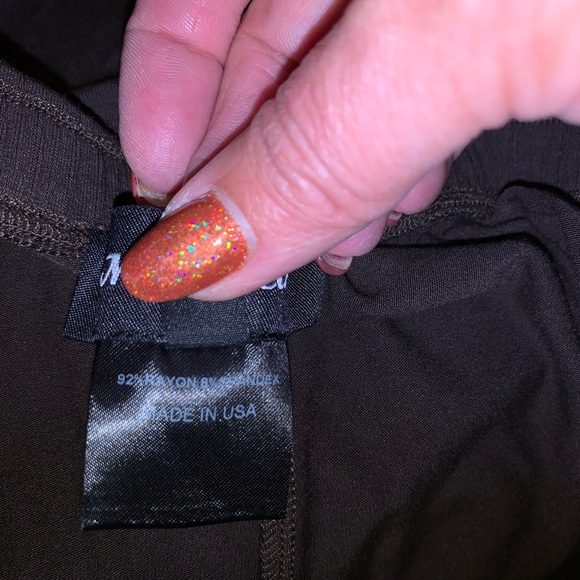 Mia Wear Brown Polyster Wide Leg Pants - Picture 4 of 4